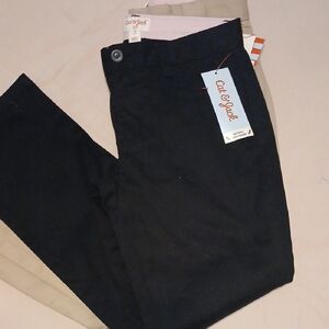 Cat & Jack Girls Blue and Tan School Uniform (2pairs)